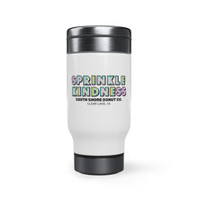 Load image into Gallery viewer, Sprinkle Kindness Stainless Steel Travel Mug with Handle, 14oz