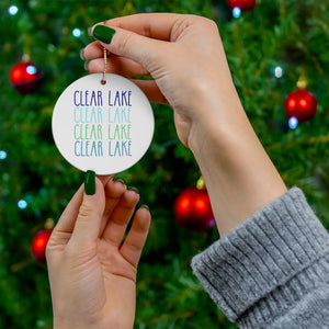 Clear Lake Ceramic Ornaments