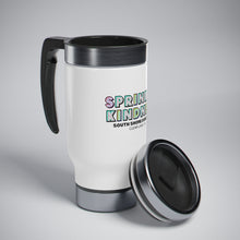 Load image into Gallery viewer, Sprinkle Kindness Stainless Steel Travel Mug with Handle, 14oz