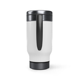 Sprinkle Kindness Stainless Steel Travel Mug with Handle, 14oz