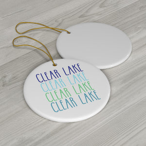 Clear Lake Ceramic Ornaments