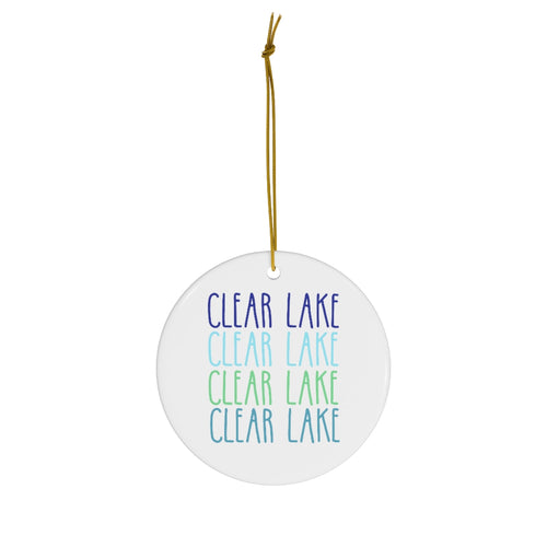 Clear Lake Ceramic Ornaments