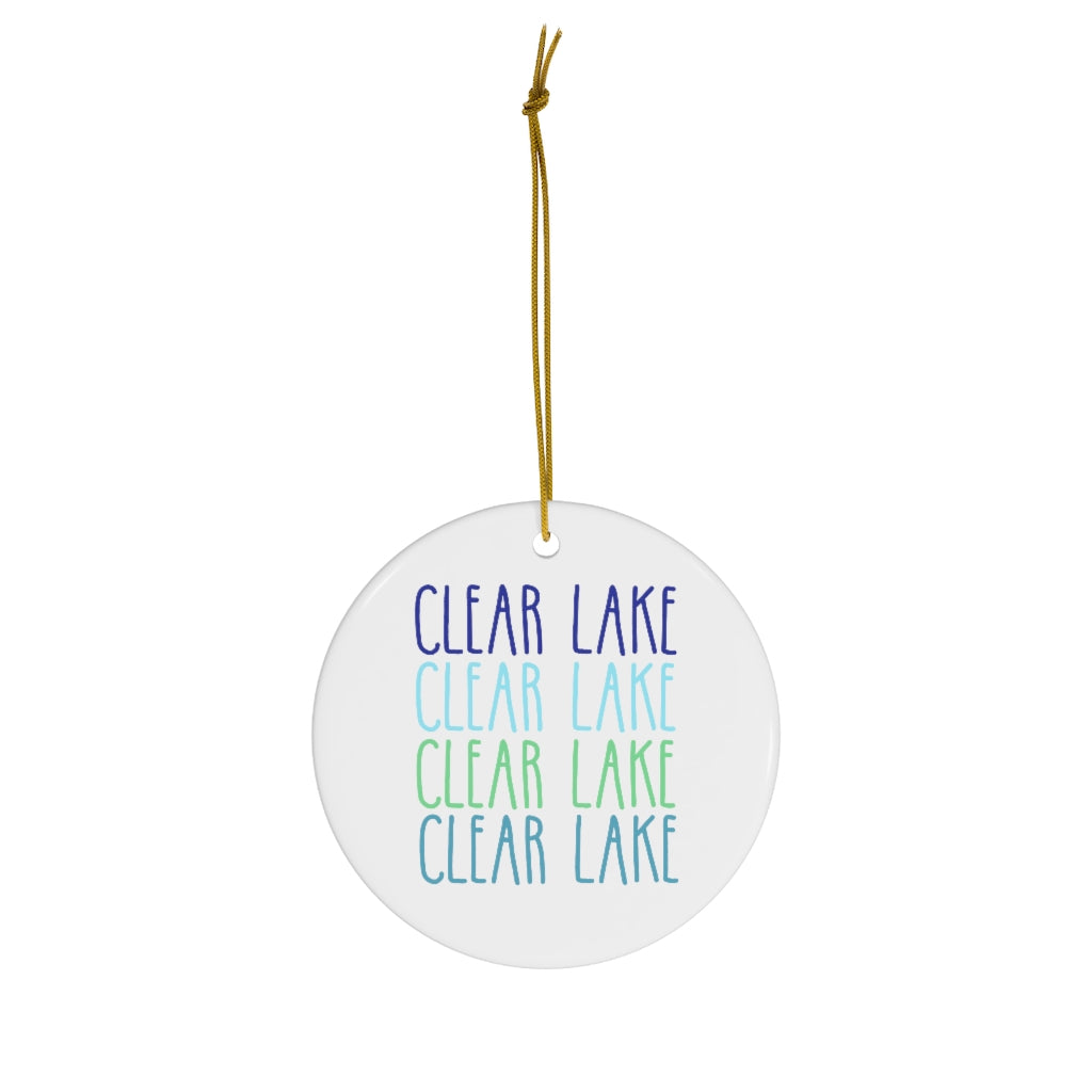 Clear Lake Ceramic Ornaments